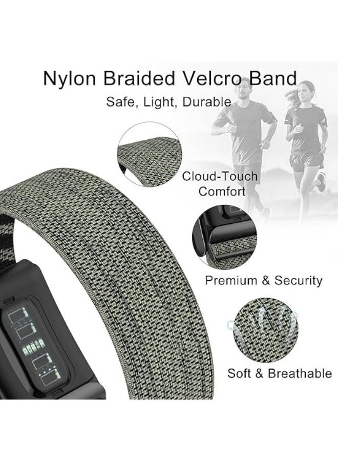 TraMx Bands for Whoop 4.0 - Replacement Nylon Knit Watch Strap Wristband with U-shaped Metal Frame Fitness & Activity Tracker Accessories - Image 4