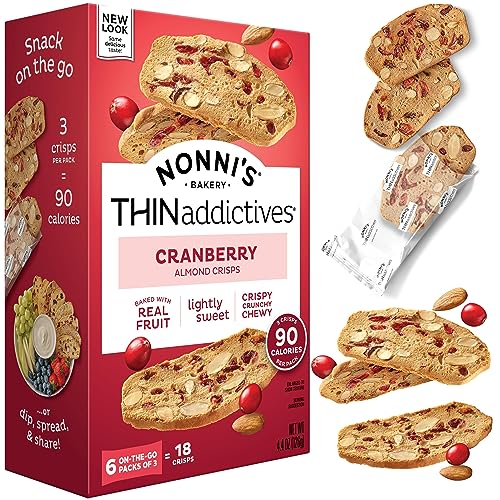 Nonni's, Cranberry Thin addictives, 4.4 Ounce - Image 1