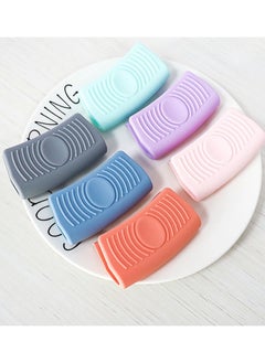 Excefore Silicone Pot Handle Sleeve, Reusable Cast Iron Handle Cover, Anti-Slip Silicone Skillet Handle Cover Washable for Frying Cast Iron Skillet Metal Pan, 6 Colors(Set of 12)  - Image 4