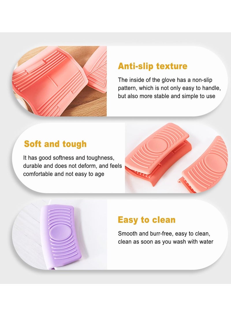 Excefore Silicone Pot Handle Sleeve, Reusable Cast Iron Handle Cover, Anti-Slip Silicone Skillet Handle Cover Washable for Frying Cast Iron Skillet Metal Pan, 6 Colors(Set of 12)  - Image 3