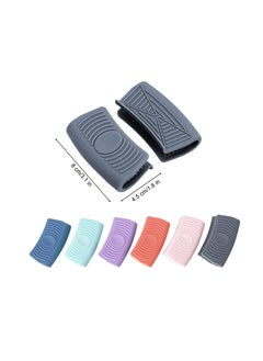 Excefore Silicone Pot Handle Sleeve, Reusable Cast Iron Handle Cover, Anti-Slip Silicone Skillet Handle Cover Washable for Frying Cast Iron Skillet Metal Pan, 6 Colors(Set of 12)  - Image 2