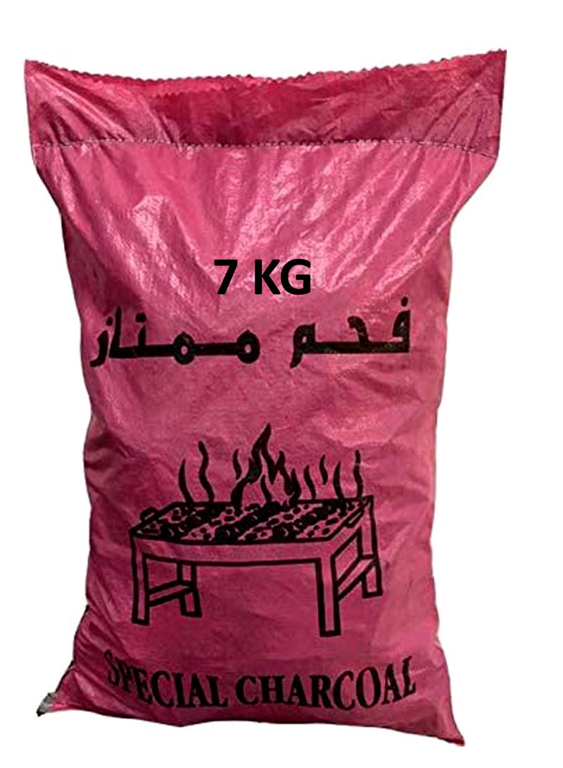 ALSAQER فحم خشبي صلب 7 كجم / فحم خاص / فحم خشبي طبيعي للشواء - Image 1