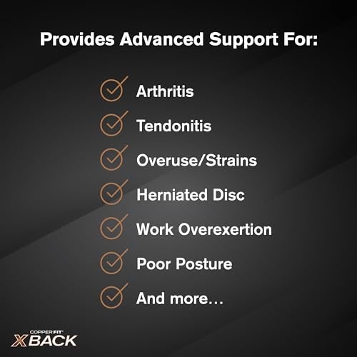 Copper Fit X-Back Brace for Lower Back Pain, Lumbar Support, Herniated Disc, Sciatica, Arthritis – Adjustable, Breathable Design - for Men and Women (2XL/3XL) - Image 5