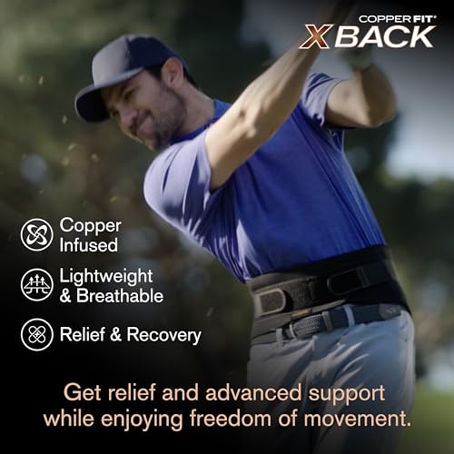 Copper Fit X-Back Brace for Lower Back Pain, Lumbar Support, Herniated Disc, Sciatica, Arthritis – Adjustable, Breathable Design - for Men and Women (2XL/3XL) - Image 4