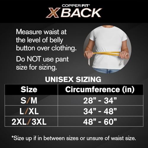 Copper Fit X-Back Brace for Lower Back Pain, Lumbar Support, Herniated Disc, Sciatica, Arthritis – Adjustable, Breathable Design - for Men and Women (2XL/3XL) - Image 3