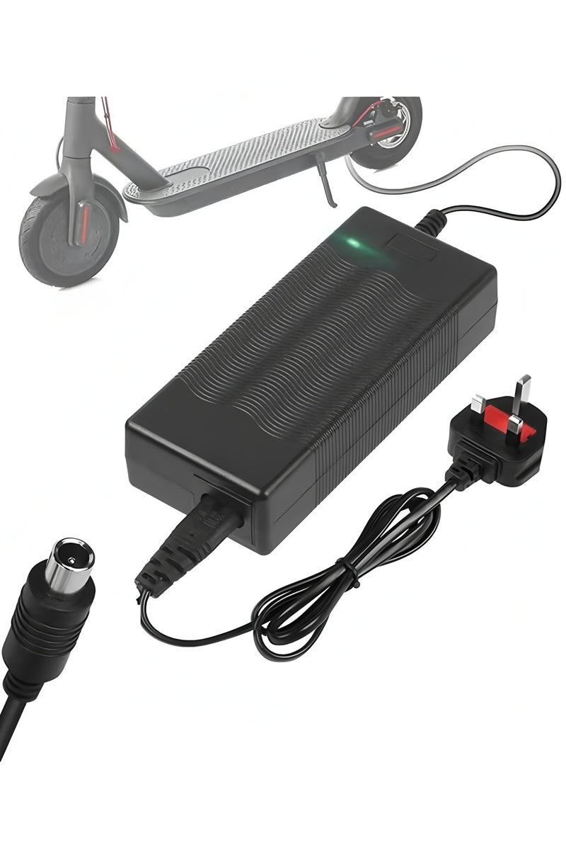 Flyview 42V 2A Electric Scooter Charger for Xiaomi M365, Pro, Pro 2, Mi 3, 1s, Segway Ninebot Scooter G30 ES1 ES2 ES3 ES4 E22E E25E E45E, 36V Battery Charger for Aovo, Bird, Lime, Spin, Skip - Image 1