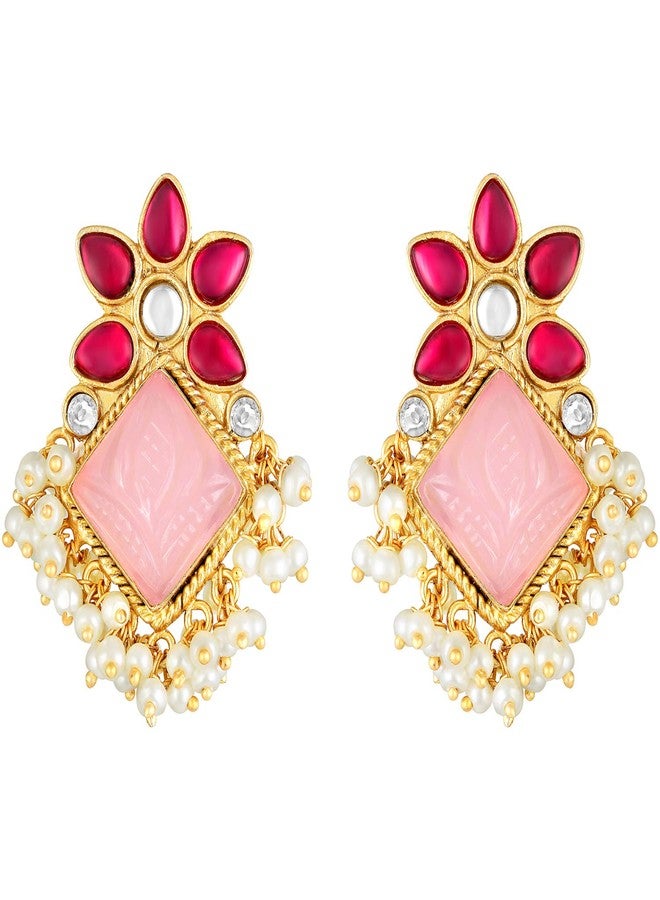 Peora Traditional Designer Kundan Fashion Earring Jewellery for Women Girls - Image 1