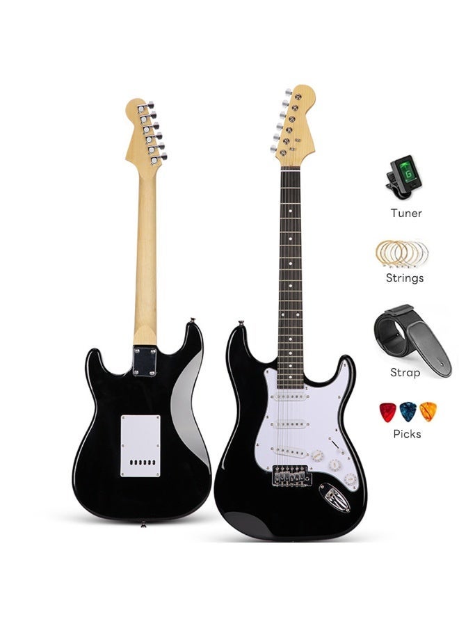 Sharpdo 39-Inch Electric Guitar Black + 5 Accessories, include Guitar bag + Tuner + Strap + Strings + Pick For Adults,Kids Gift - Image 2
