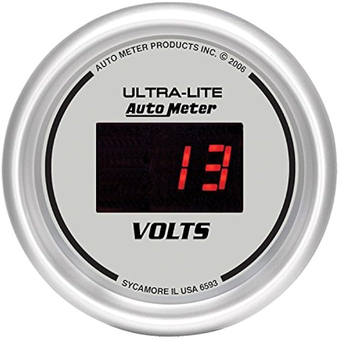 6593 Digital Silver 2116 818 Volts Voltmeter Gauge