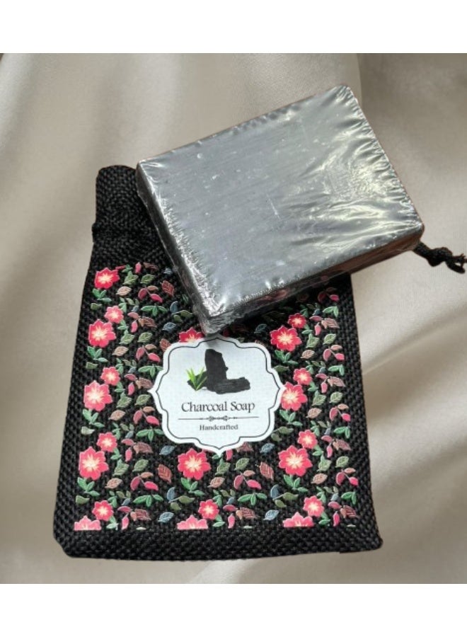 Hand Made CHARCOAL SOAP BAR - 110g - Image 2