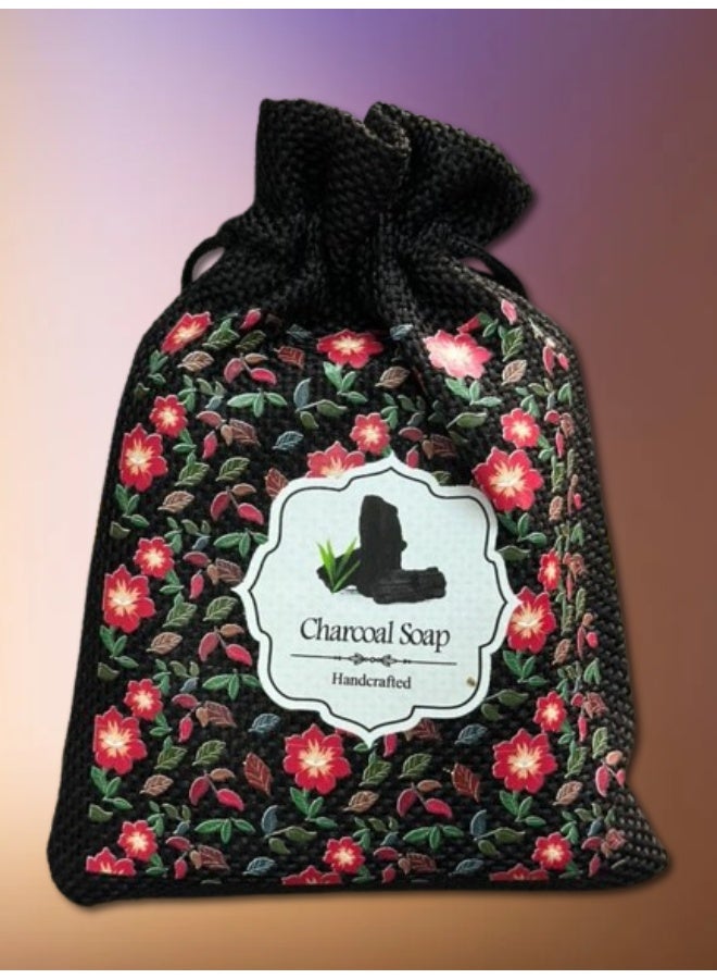 Hand Made CHARCOAL SOAP BAR - 110g - Image 1