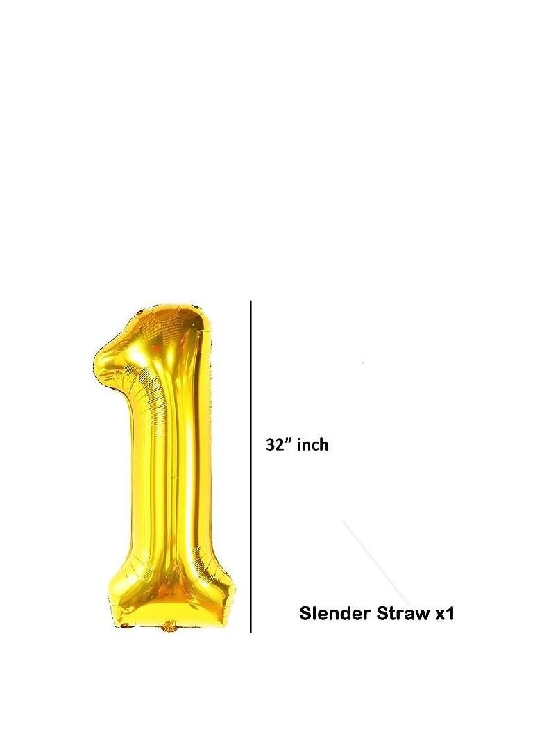 بارتي فن 32 بوصة عدد رقائق معدنية بالونات | مثالي للاحتفالات السنوية وحفلات الزفاف وأعياد الميلاد (رقم 1) - Image 2