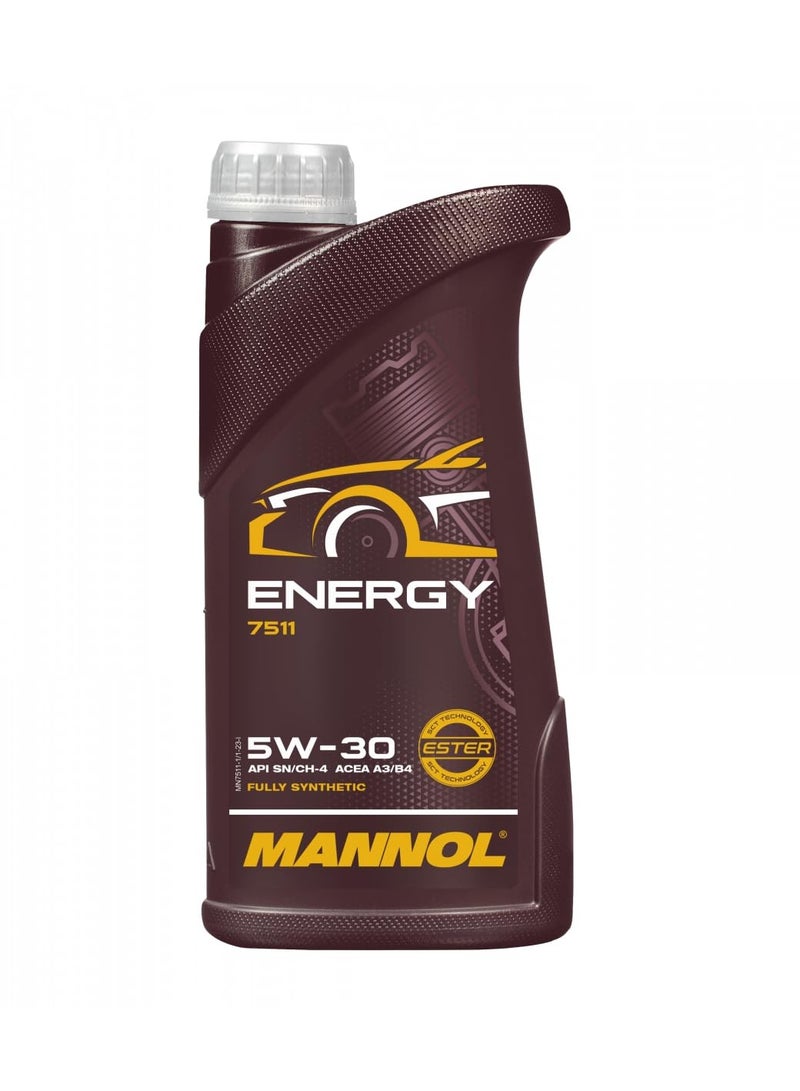 MANNOL 7511 Energy 5W-30 // API SN/CH-4 // ACEA A3/B4 Engine Oil for Modern Petrol and Diesel Engines  (1L) - Image 1