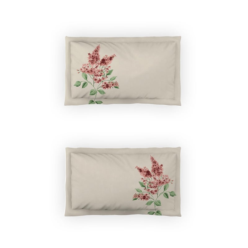 DDECOR Live beautiful Ddecor Memento Collection Bedsheet Set - 100% Cotton Bedsheet for Double Bed, Classical 145 TC Double Bedsheet with 2 Pillow Covers - Red  - Image 4