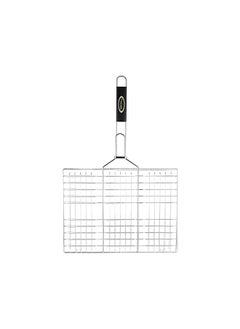 GO2CAMPS Bbq Grill With Wooden Handle Large | Alsaqer Bbq Grill Net With Wooden Handle | Barbecue Grill Tool For Burger,Meat,Fish,Vegetable,Steak Meat Shrimps For Camping And Picnic Trips.  - Image 2