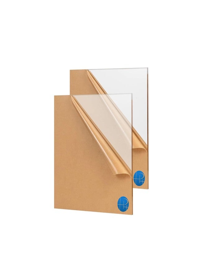 Acrylic Sheet 12 X 12 inch, 2mm, (Pack of 2 Acrylic Sheets) Transparent, for Art & Craft, Painting, School Projects, Signage, DIY, Office, Wedding, Decorations, Photo Frames (2, 12 x 12 Inch) - Image 1