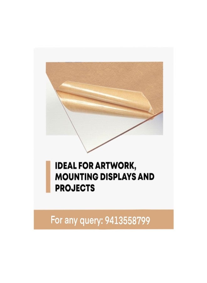 Acrylic Sheet 12 X 12 inch, 2mm, (Pack of 2 Acrylic Sheets) Transparent, for Art & Craft, Painting, School Projects, Signage, DIY, Office, Wedding, Decorations, Photo Frames (2, 12 x 12 Inch) - Image 5
