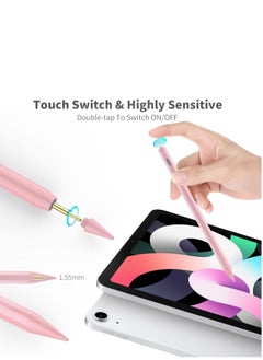 FARROBIZZ iPad Pencil 2.5X Fast Charge Tilt Sensitivity Compatible with 2018-2024 iPad Pro 12.9/11/13-inch M4, Apple Pencil Work for iPad 6/7/8/9/10th Gen, iPad Mini 6/5th, iPad Air 3/4/5/M2 (Pink)  - Image 5