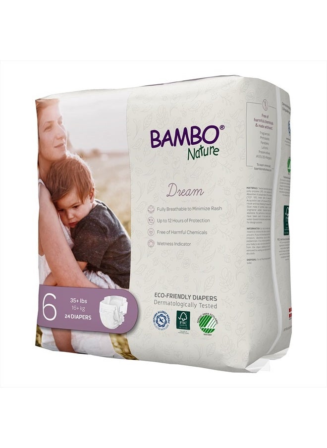 BAMBO NATURE Premium Baby Diapers (SIZES 0 TO 6 AVAILABLE), Size 6, 24 Count  - Image 4
