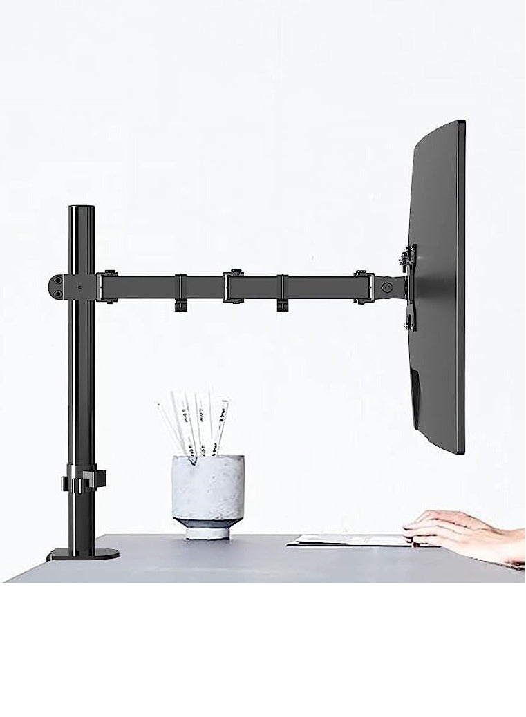 AROAQ Table Mount mechanical arm bracket, Computer Monitor Desk Mount Stand with Gas Spring, adjustable Height-Assisted Full Motion Single PC Monitor Arm, (Pillar type) - Image 1