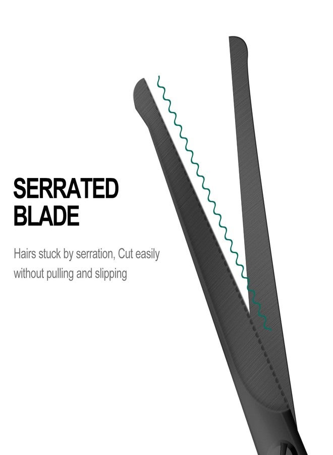 Lobodt 4.7-inch small nose hair scissors (black), round-headed scissors, for trimming facial hair, beards, ear hair, eyebrows, bathroom, Moustache Trimming，personal care and beauty - Image 4