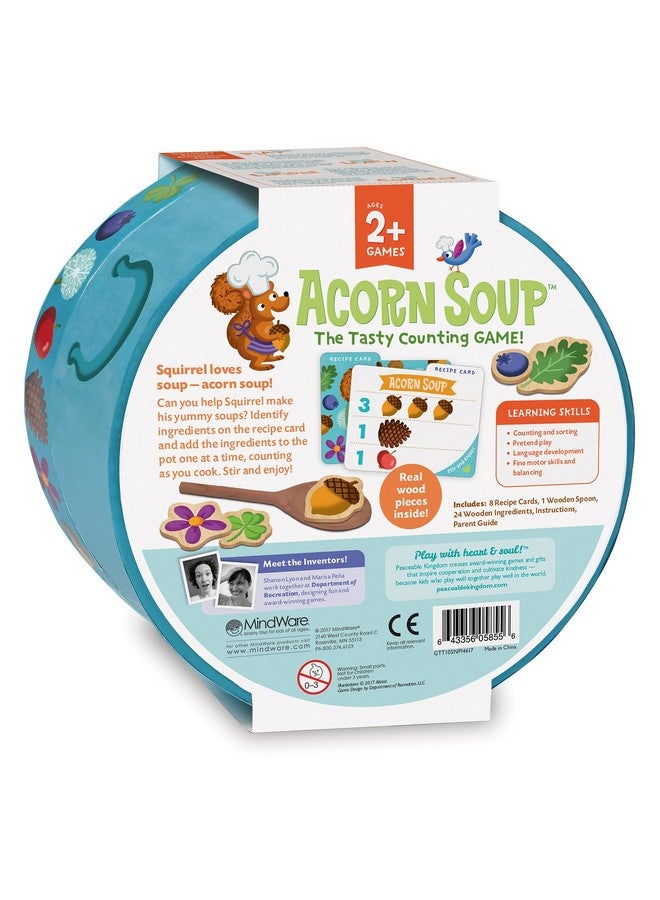 Peaceable Kingdom Acorn Soup - Game For You And Your 2 + Year Old - Fun Toddler Games Ages 2-4 That Teach Numbers And Counting Skills - Image 2