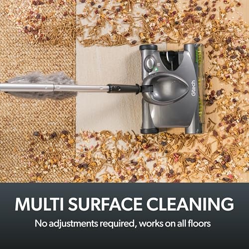 Gtech SW22 Cordless Lithium Carpet and Hardwood Floor Sweeper - Cordless Adjustable Vacuum - Up to 90 Minutes of Runtime - Rechargeable 7.4v Li-ion Battery - Lightweight (3 lbs.) - Image 4