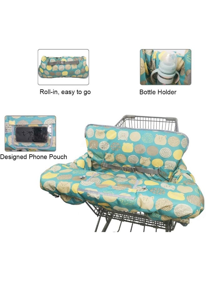 DODO NICI Shopping Cart Covers for Baby Girl boy, High Chair Cover for Toddler, Grocery Cart Cover (Polka Cute) - Image 3