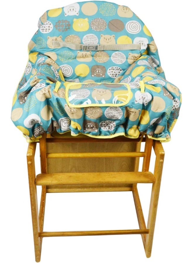 DODO NICI Shopping Cart Covers for Baby Girl boy, High Chair Cover for Toddler, Grocery Cart Cover (Polka Cute) - Image 5