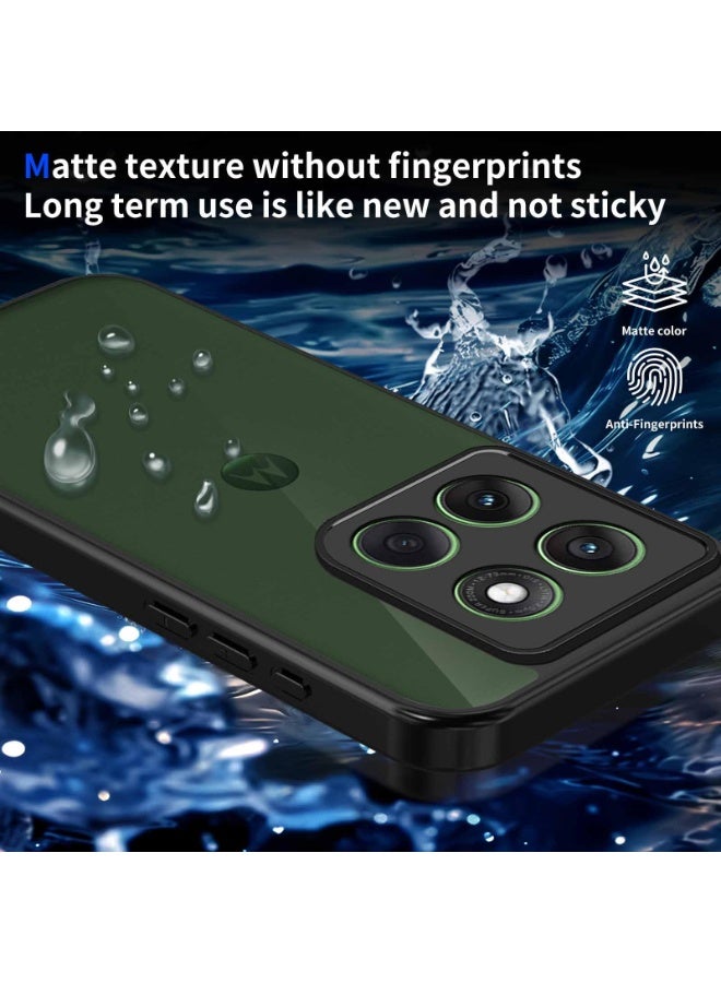 general Case Compatible with Motorola Moto Edge 70 2025 Cover, Ultra-thin Ultralight Flexible Silicone Frame + Clear Acrylic Back Lens Protection Case - Image 5