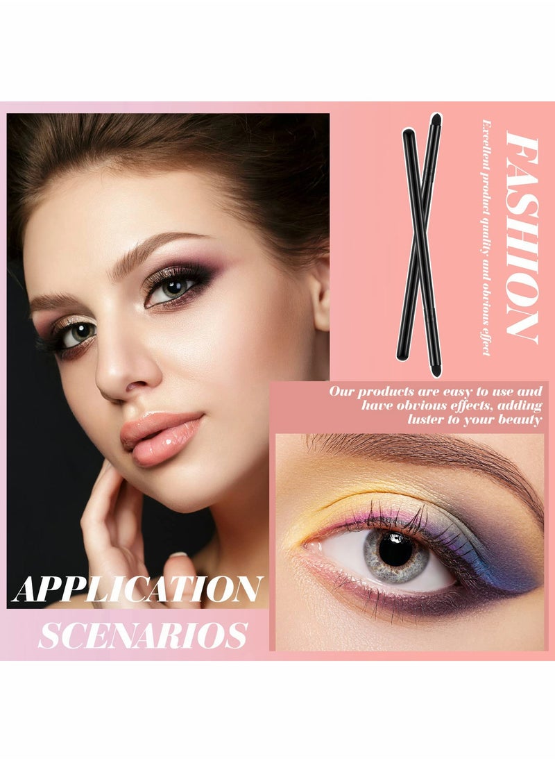 Excefore - Eyeliner Smudge Brush, 10 Pcs Soft Makeup Tools Eyeshadow Applicators Blending Brush for Makeup Sponge Brush Eye Pencil Brush for Women Blending Eye Shadow Liner, 5.2 Inch - Image 1