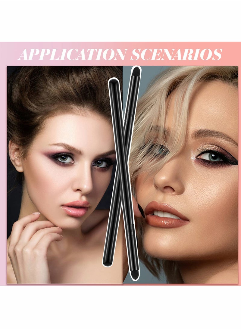 Excefore - Eyeliner Smudge Brush, 10 Pcs Soft Makeup Tools Eyeshadow Applicators Blending Brush for Makeup Sponge Brush Eye Pencil Brush for Women Blending Eye Shadow Liner, 5.2 Inch - Image 1