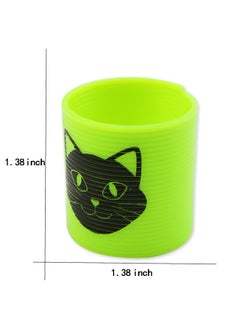 Muyixin 12-Piece Pumpkin skull Neon Plastic Spring Toy For Boys And Girls  - Image 2