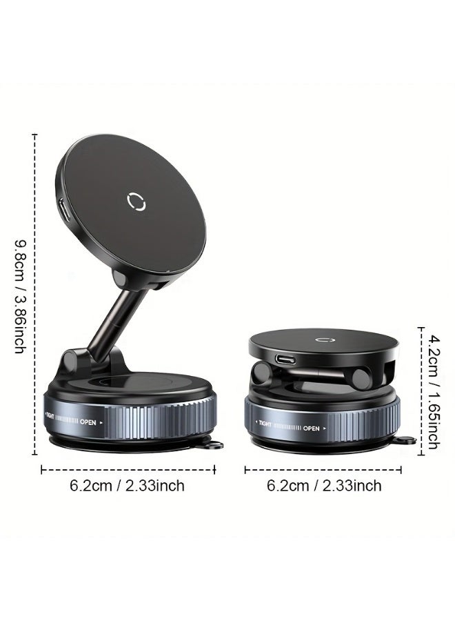 general 15W Wireless Charging 360° Rotatable Vacuum Magnetic Phone Holder - Image 1