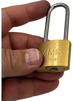 Kl Home Yuma YMK-1232BL 32MM Long Hook Padlock Yellow  - Image 5