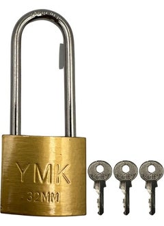 Kl Home Yuma YMK-1232BL 32MM Long Hook Padlock Yellow  - Image 3