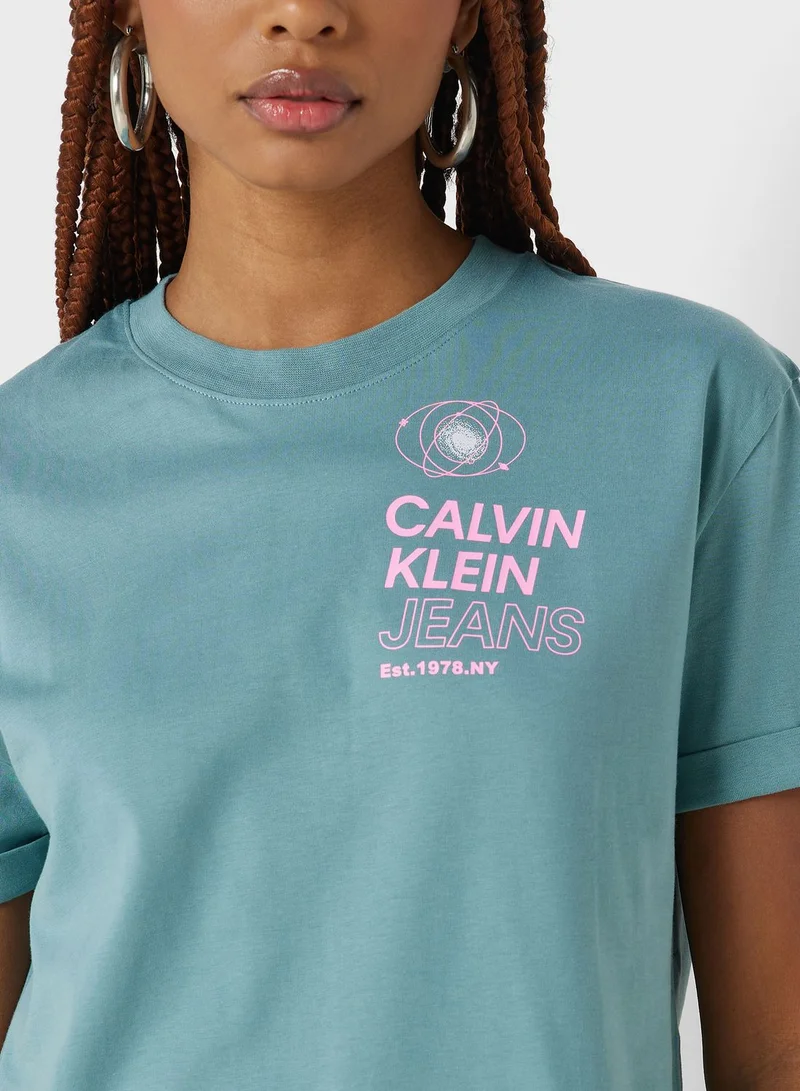 Calvin Klein Jeans Crew Neck Logo T-Shirt