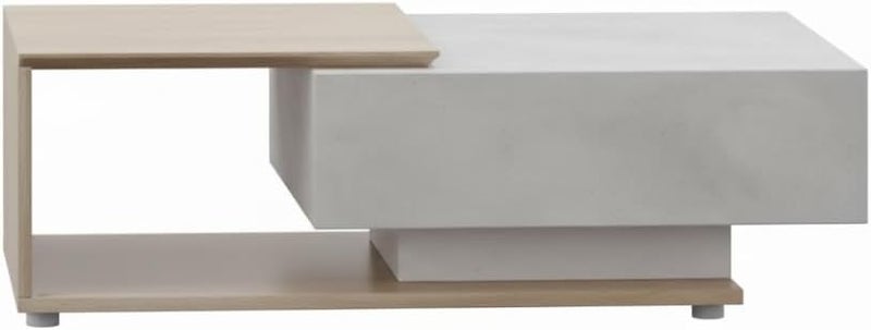 Neo Front Modern Rectangular Coffee Table with MDF Wooden Design - 120 cm for Living Room & Office - Image 3