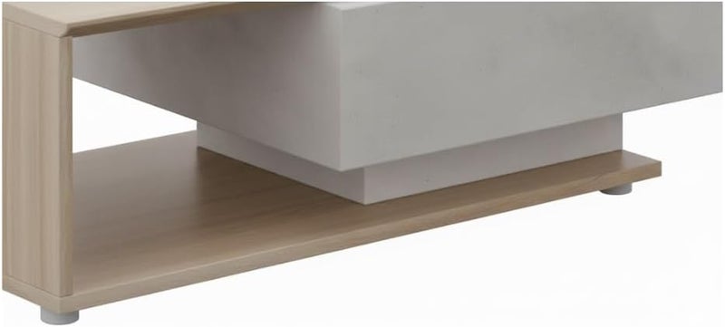 Neo Front Modern Rectangular Coffee Table with MDF Wooden Design - 120 cm for Living Room & Office - Image 5