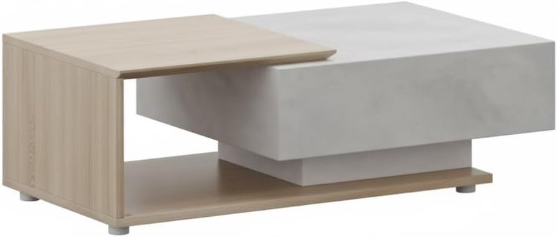 Neo Front Modern Rectangular Coffee Table with MDF Wooden Design - 120 cm for Living Room & Office - Image 2
