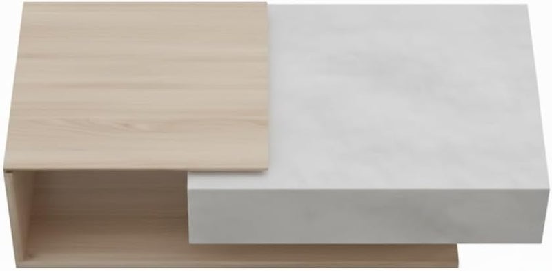 Neo Front Modern Rectangular Coffee Table with MDF Wooden Design - 120 cm for Living Room & Office - Image 4