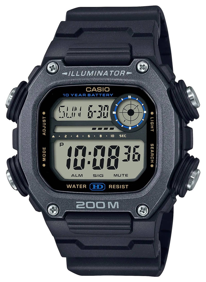 CASIO Water Resistant Digital Resin Band Watch - DW-291HX-1AVDF 