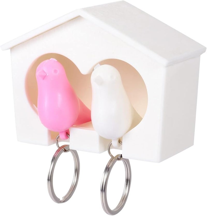 Decorative Bird Key Holder Wall Mount Keychain Organizer For Home Door Entryway Random Color - Image 2