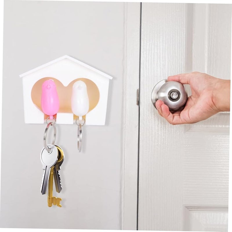 Decorative Bird Key Holder Wall Mount Keychain Organizer For Home Door Entryway Random Color - Image 3