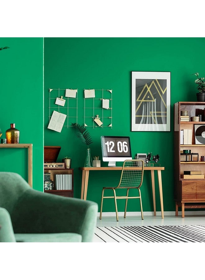 صن بيرد ورق حائط أخضر غير لامع قابل للتقشير واللصق ورق اتصال أخضر عتيق مقاوم للماء ذاتي اللصق وقابل للإزالة لجدران غرف النوم (24 × 48 بوصة) - Image 2