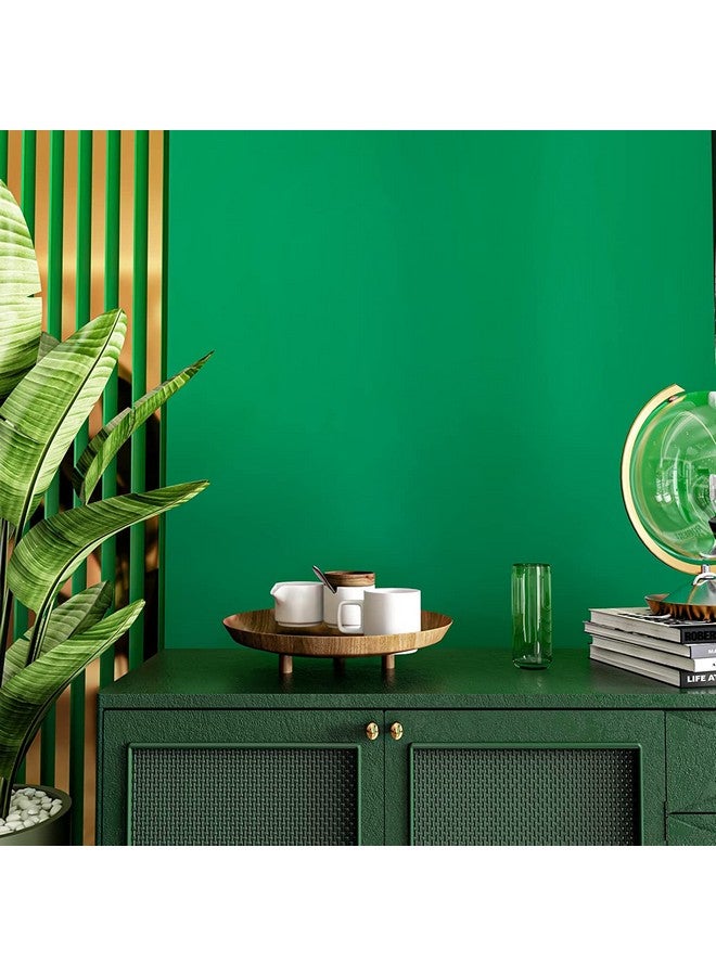صن بيرد ورق حائط أخضر غير لامع قابل للتقشير واللصق ورق اتصال أخضر عتيق مقاوم للماء ذاتي اللصق وقابل للإزالة لجدران غرف النوم (24 × 48 بوصة) - Image 3