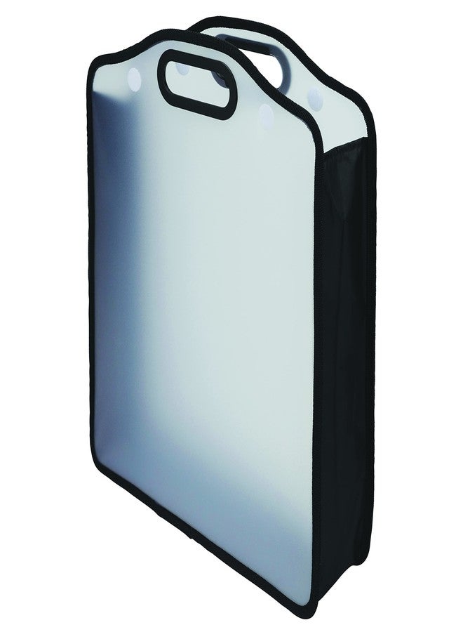 Samsill 12x12 Paper and Scrapbook Storage Organizer, Transparent, Expandable, Hook and Loop Closures, Padded Handle, Holds Scrapbook and Craft Paper, Vinyl and Mats, Photos, Cardstock - Image 1