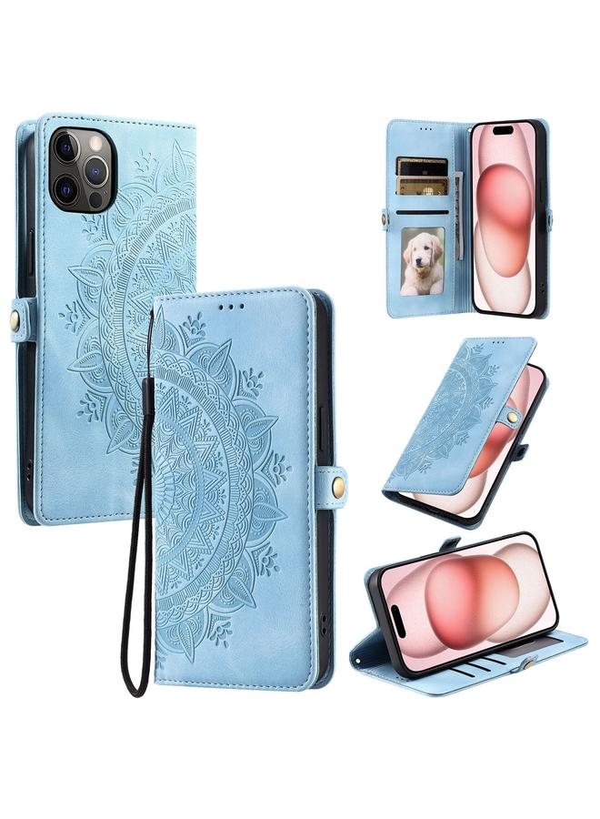 S-TOP Case For iPhone 11 Pro Max Skin Feel Totem Embossed Leather Phone Case - Image 1