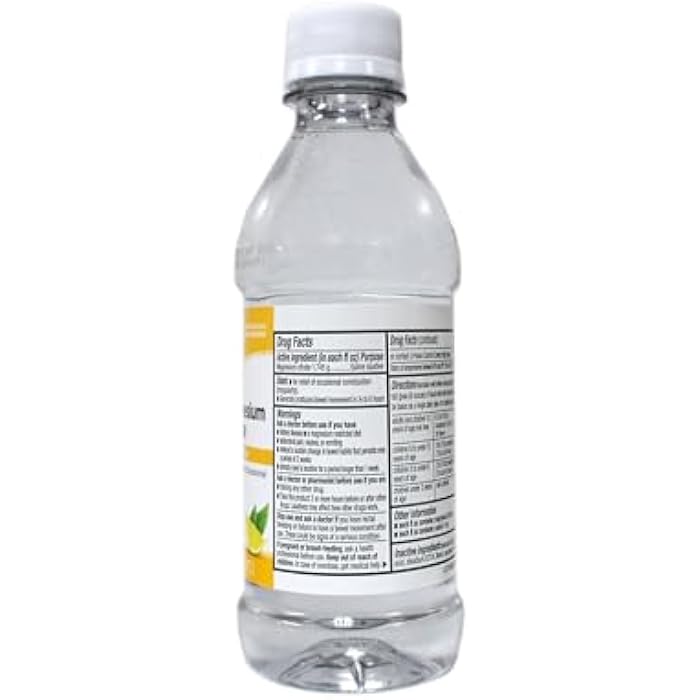 Quality Choice Magnesium Citrate Oral Solution Saline Laxative for The Relief of Occasional Constipation, Lemon Flavor, 10 Fl Oz (4) - Image 4