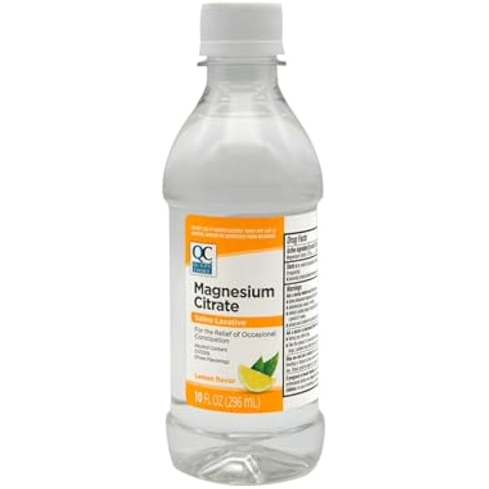 Quality Choice Magnesium Citrate Oral Solution Saline Laxative for The Relief of Occasional Constipation, Lemon Flavor, 10 Fl Oz (4) - Image 2